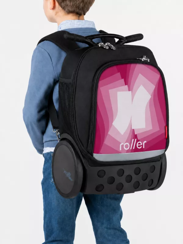Kerekes iskola- és utazótáska Nikidom Roller UP XL Kinetic Pink