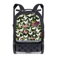 Kerekes iskola- és utazótáska Nikidom Roller UP XL Butterfly camo (27 l)