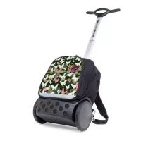 Kerekes iskola- és utazótáska Nikidom Roller UP XL Butterfly camo (27 l)
