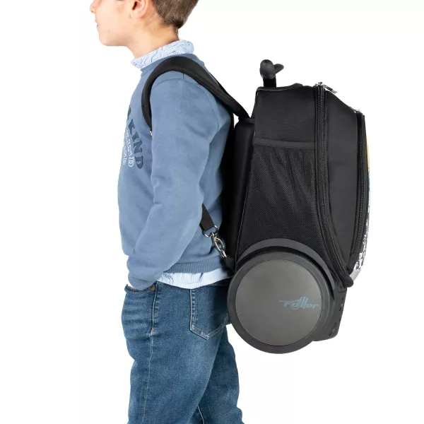 Kerekes iskola- és utazótáska Nikidom Roller UP Wild Fire (19 l)