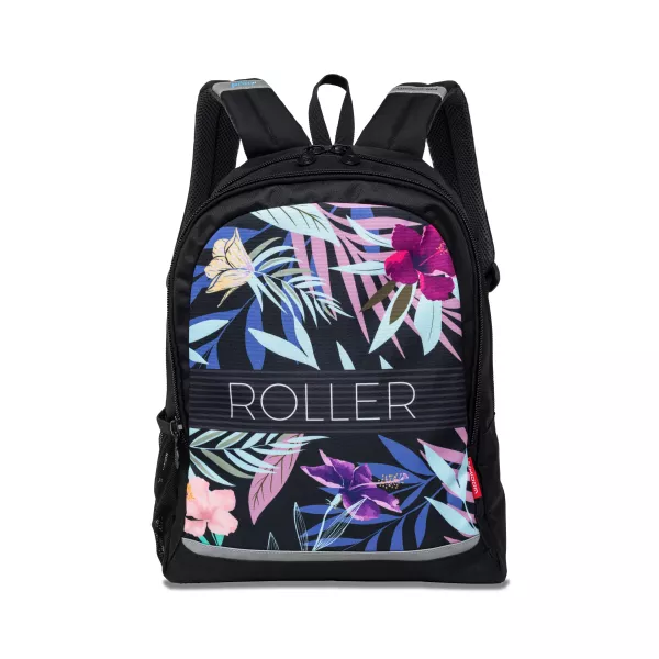 Iskolai hátizsák, Nikidom Roller RUN Tropic 26l, Fekete