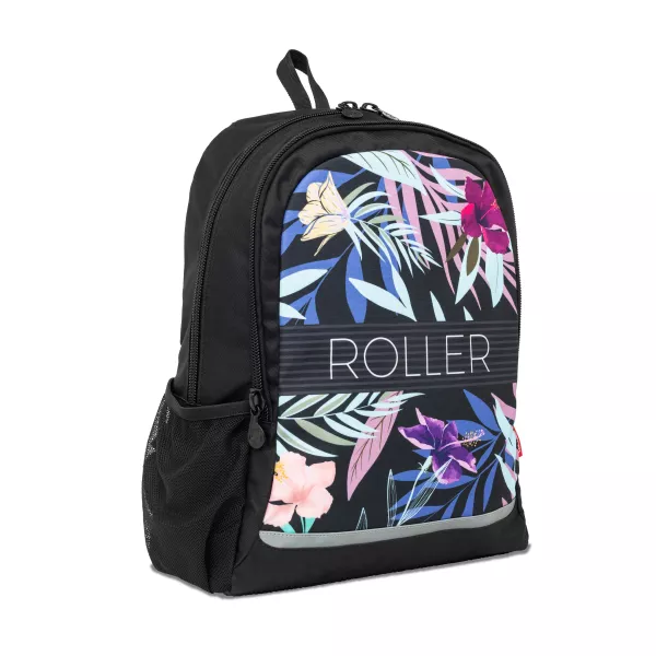 Iskolai hátizsák, Nikidom Roller RUN Tropic 26l, Fekete