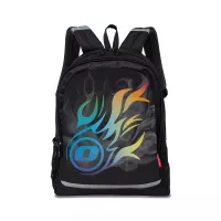 Iskolai hátizsák, Nikidom Roller RUN Wild Fire 26l, Fekete