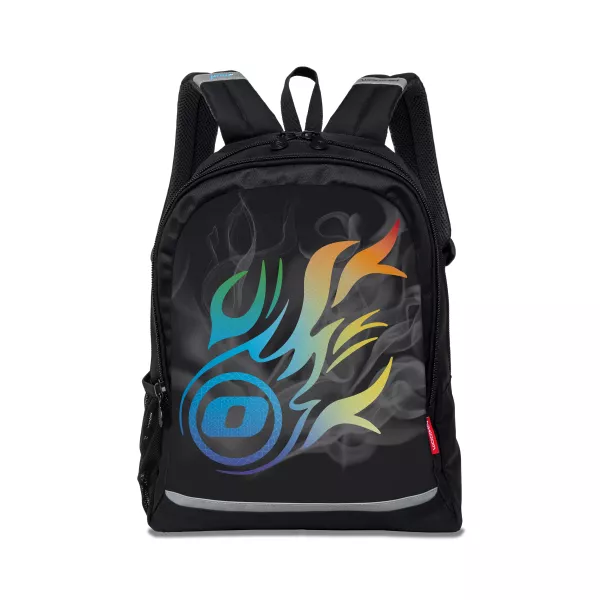 Iskolai hátizsák, Nikidom Roller RUN Wild Fire 26l, Fekete