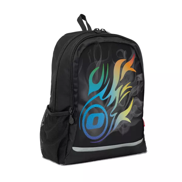 Iskolai hátizsák, Nikidom Roller RUN Wild Fire 26l, Fekete