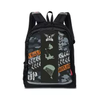 Iskolai hátizsák, Nikidom Roller RUN Camo 26l, Fekete